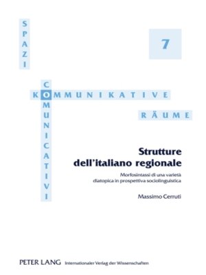 cover image of Strutture dellitaliano regionale